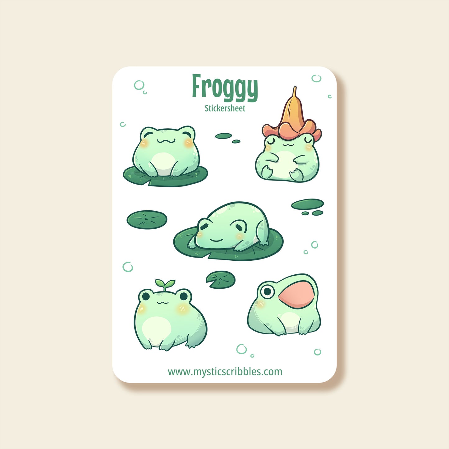 Froggy Stickersheet