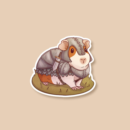 Guinea Pig Knight - Sticker