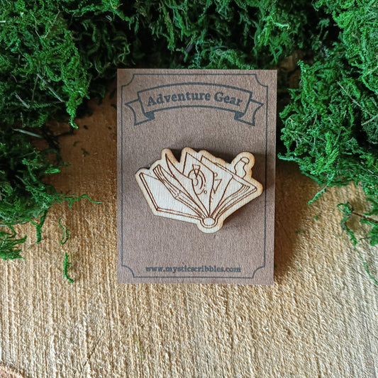 Spellbook Wooden Pin