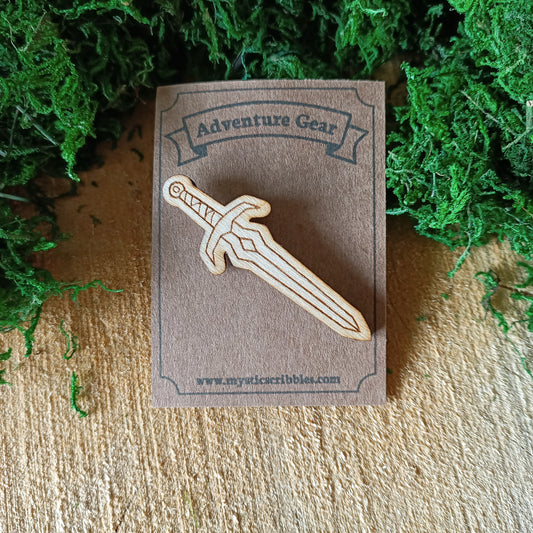 Sword Wooden Pin