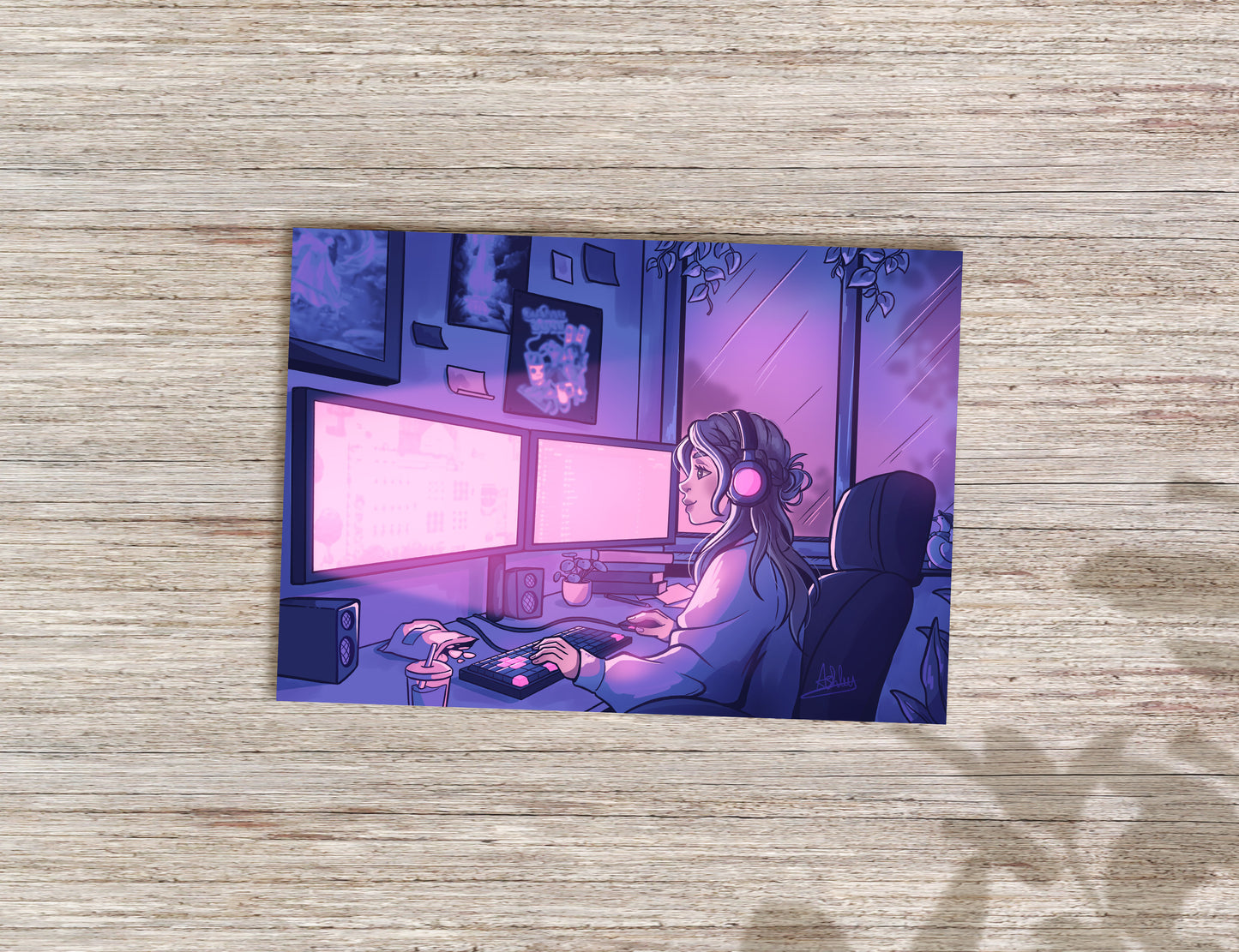Lo-Fi Gamer Postcard/Mini Print
