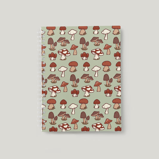 Mushroom Pattern - A5 Notebook