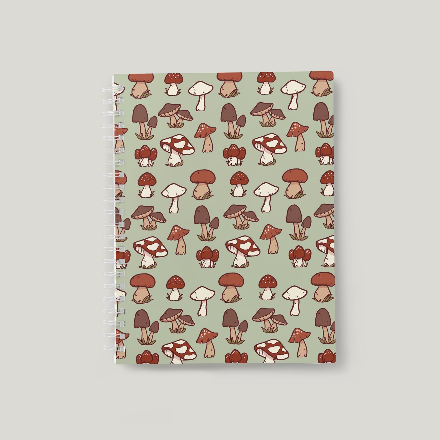 Mushroom Pattern - A5 Notebook