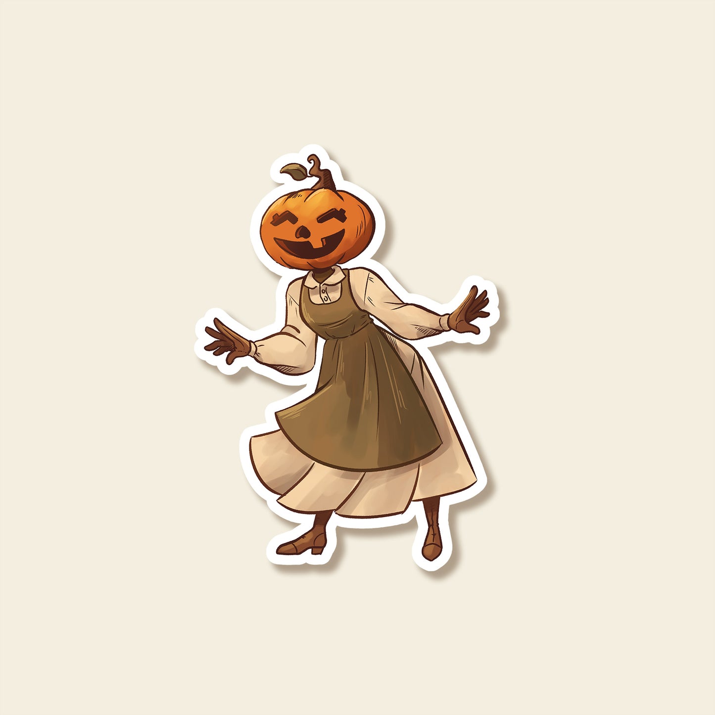 Pumpkin Lady - Sticker