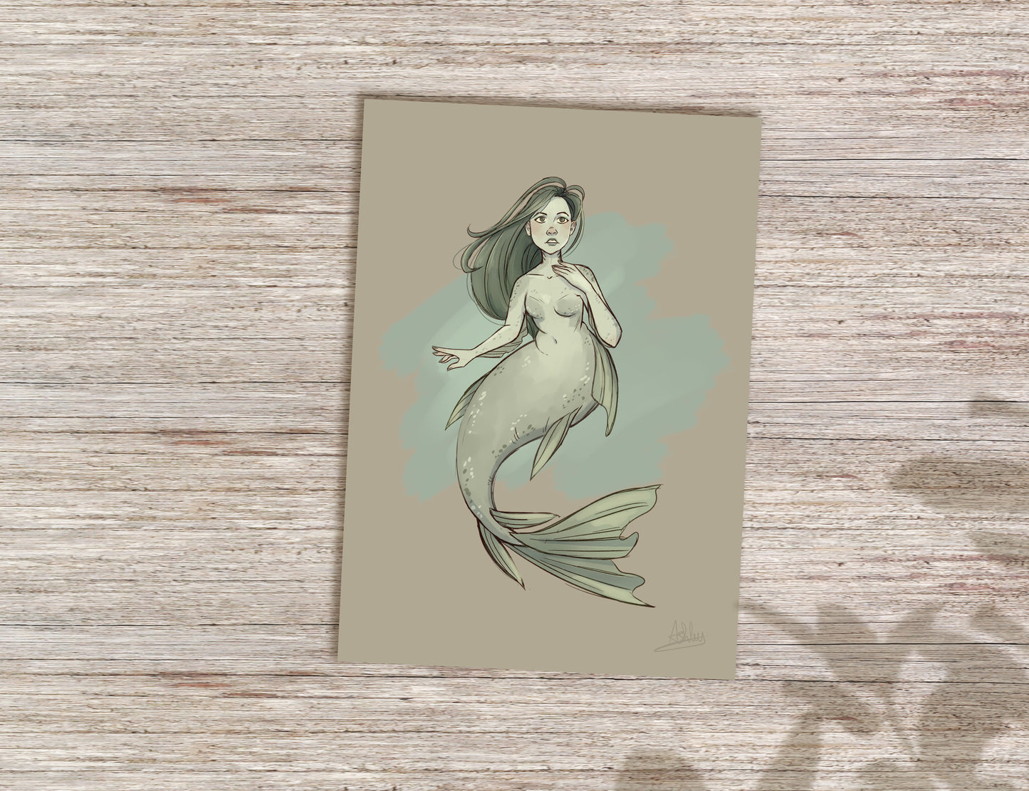 Selkie Zeemeermin Mini print