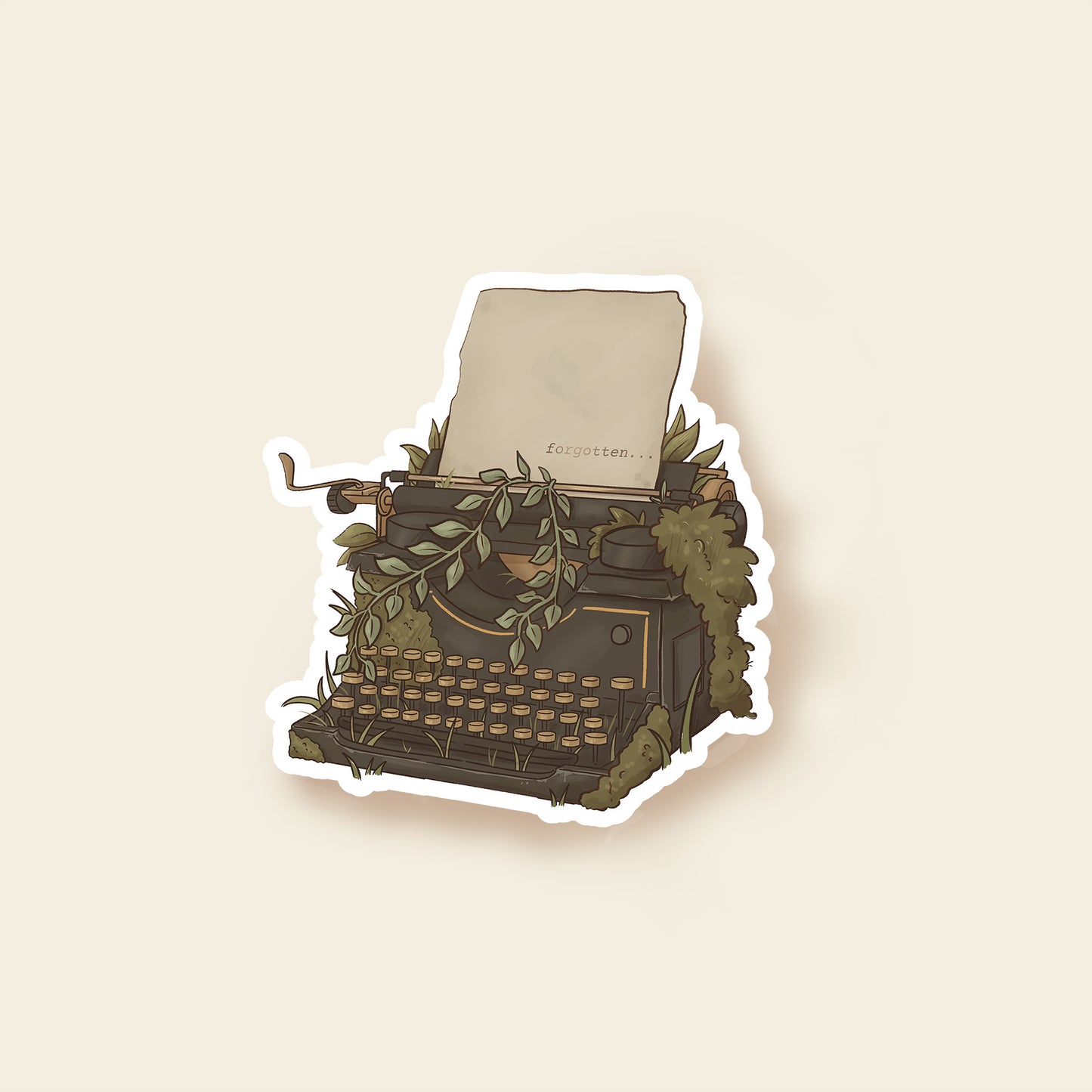 The Forgotten Typewriter - Sticker