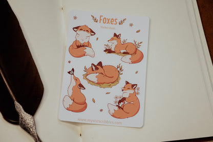 Foxes Stickersheet