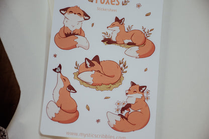 Foxes Stickersheet