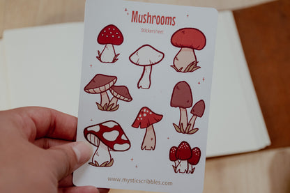 Mushroom Stickersheet