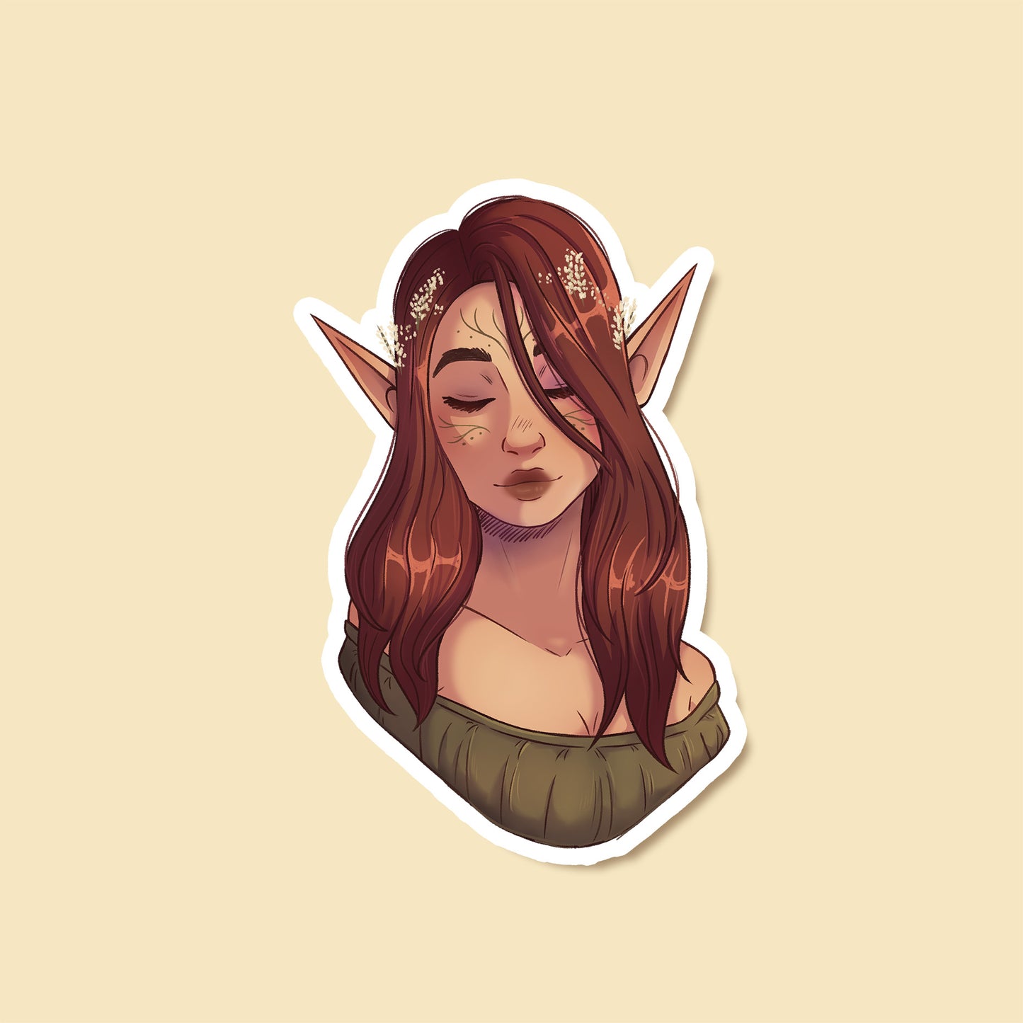 Elven Maiden - Sticker