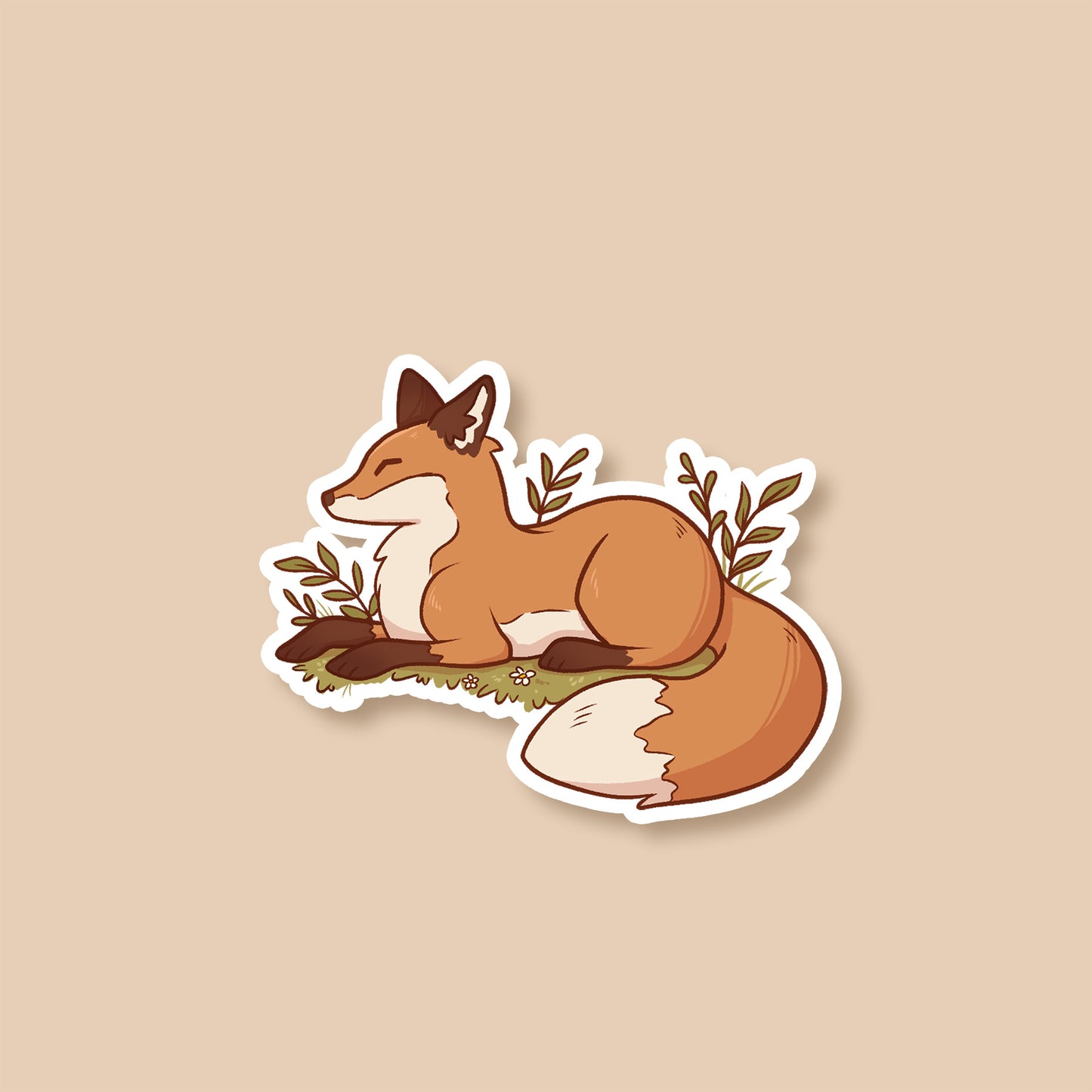 Chilling Fox - Sticker
